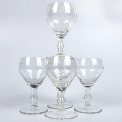 Vintage cut crystal liqueur - 5,