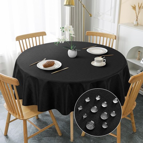 Round tablecloth 120cm dark - tablecloth,
