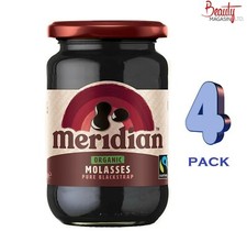 4 x Meridian Organic Blackstrap Molasses 600g (Pack of 4)
