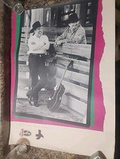 Vtg 1992 Bellamy Brothers Justin Boots Poster 90s Country