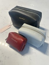Coccinelle Set Of 3 Cosmetic Leather Bags