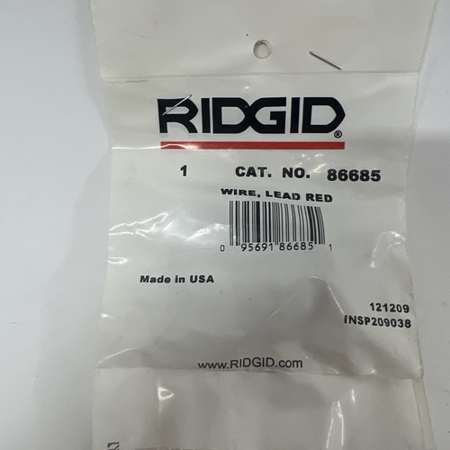 Ridgid 86680 red wire lead - red, ,