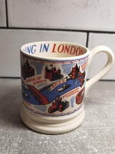 Emma Bridgewater Half 1/2 Pint Mug Wonderful London Eye Landmarks St Pauls Tower