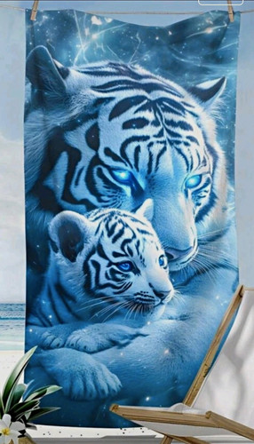 Blue white tiger - &, animal