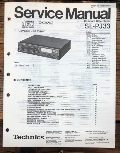 Technics pj33 player - sl-pj33,