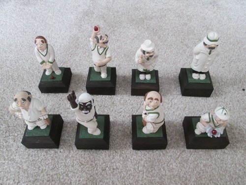 Hand painted cricket figures - hand-painted,
