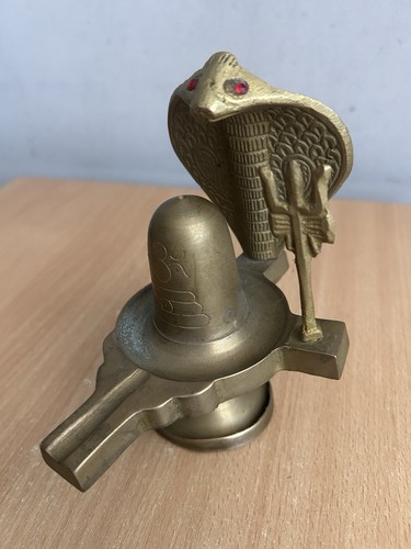Vintage brass shiva red - brass, eye