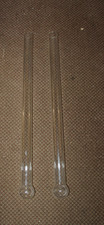 2 x  Laboratory Glass Small Test Tubes  very long 64cm x 4cm dia