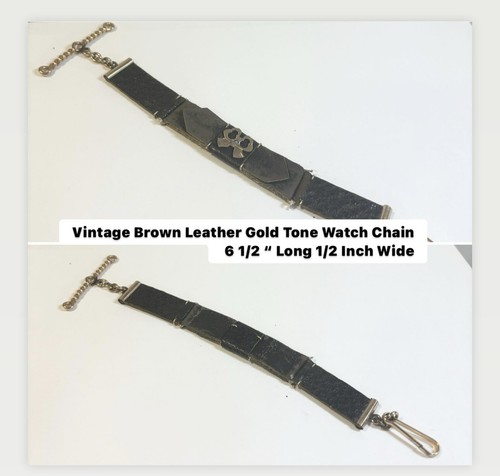 Vintage brown leather gold - vintage,