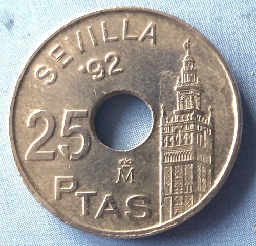 1992 spain peseta - 1992, 25