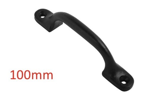 Cast iron black door pull - iron,