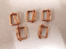 5x 19mm copper finish metal