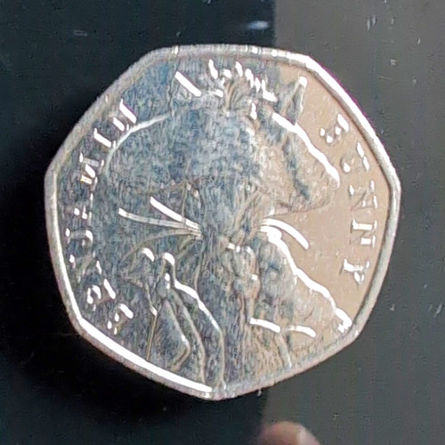 British 50p coin queen - 50p,