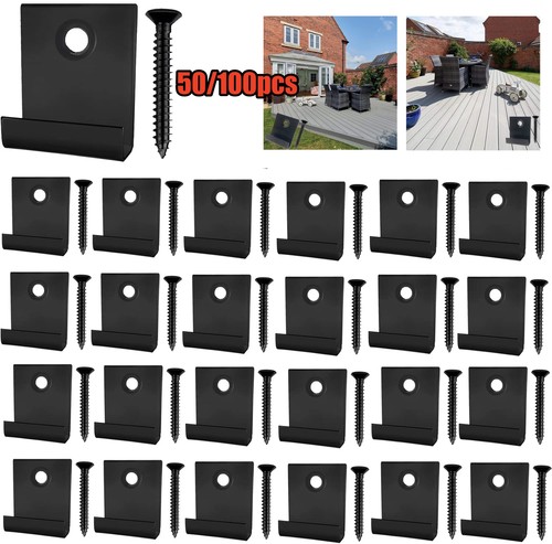50x composite decking clips - 50x,