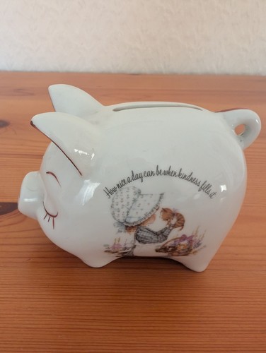 Vintage china piggy bank - vintage,
