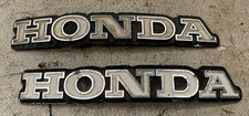 Honda Pair of Tank Badges - Stamped 324 - Possibly CB175 / CB200 / CG125 6v