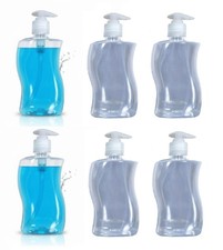 6x HAND WASH EMPTY BOTTLES