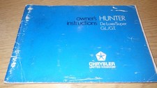 Chrysler Hunter owners manual
