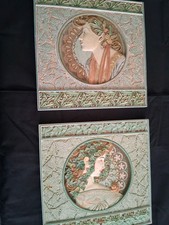 Floral Green Garden Lady Wall