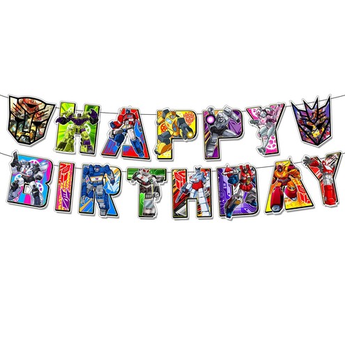 Transformers birthday banner - birthday,