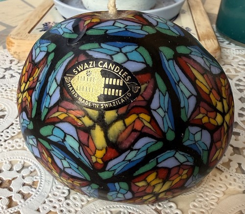 Vtg swazi candles mosaic glow - swazi,