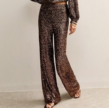 New Look Mid Brown Sequin Soft