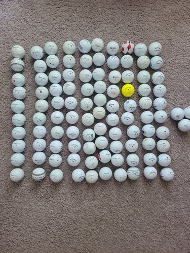 Golf balls mixed brands used - balls,