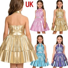 Girls Sparkly Tiered Halter