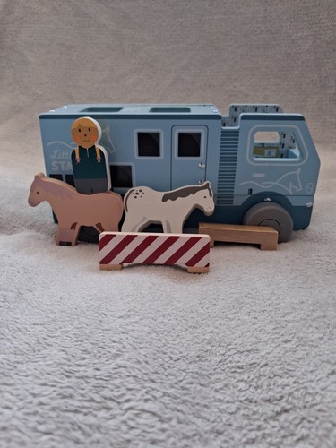 Wooden little town stable - town,