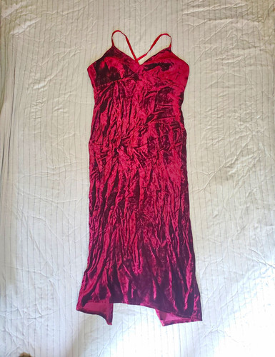 Vintage 90s burgundy crushed - 90s,