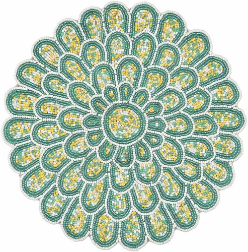 Inch round beads placemats - round,