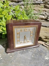 Bakelite Sectric Art Deco Mantel Clock Electric, Spares Or Repairs 