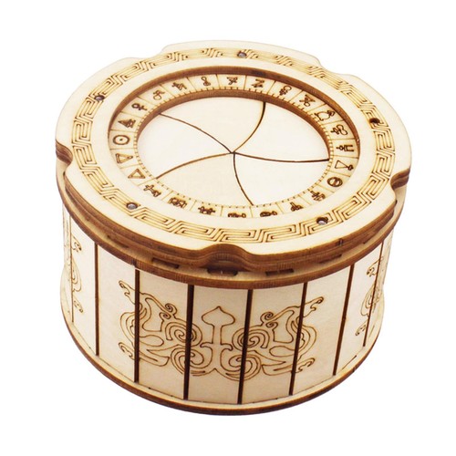 Wooden puzzle box adults - wooden,