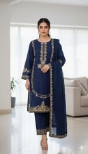 Pakistani 3 Piece Suit In Pure