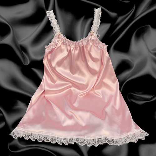 Baby pink satin sissy - pink,
