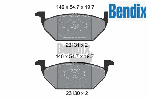 Front brake pad set - set, disc