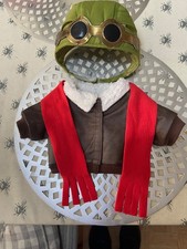 Build A Bear Snoopy Pilot Outfit Jacket Scarf Glasses BNWT