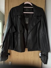 BNWT - River Island Waterfall Jacket - Black - Size Large