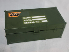 Action Man Foot Locker / Ammo Box with Tray Insert & Accessories Vintage Hasbro