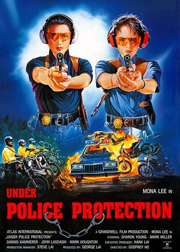 Under police protection - under,
