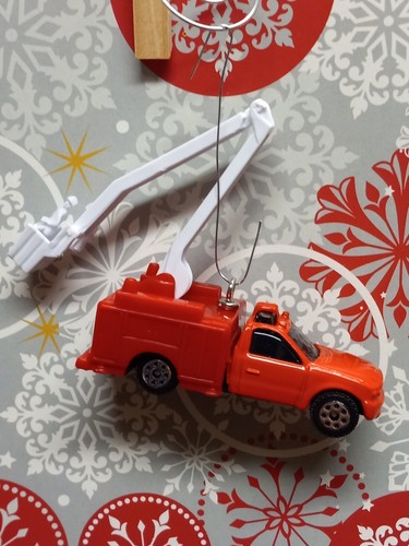 Bucket lift truck red - bucket,