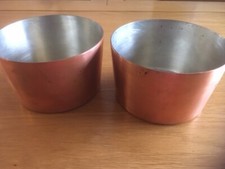 Two Antique Copper Dessert