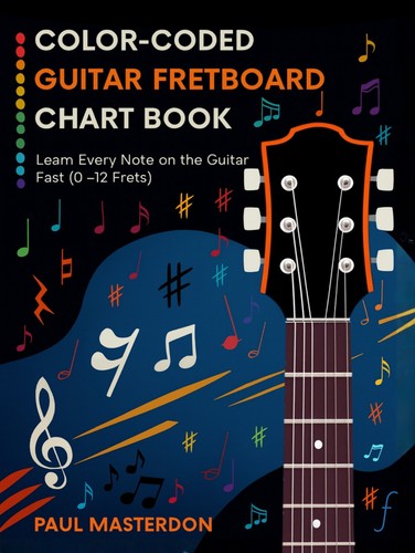 New book colour coded guitar - book, colour-coded