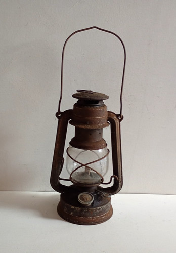 Vintage metal storm lamp - storm,