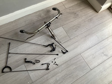 1930s rod brake handlebars + rods off Bsa bike that had drum brake hubs to resto