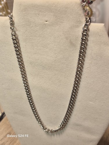 Silver plated cuban link - plated, chain