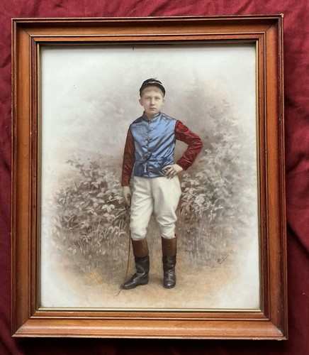 Antique horse racing photo - photo, of