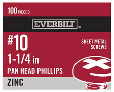 Everbilt #10 x 1-1/4" Phillips