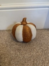 Small Glittery Pumpkin Around 10cm House Decoration