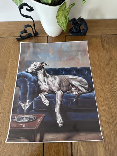 Elegant grey whippet - elegant, greyhound